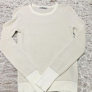 ZARA KNIT, off white long sleeve sweater